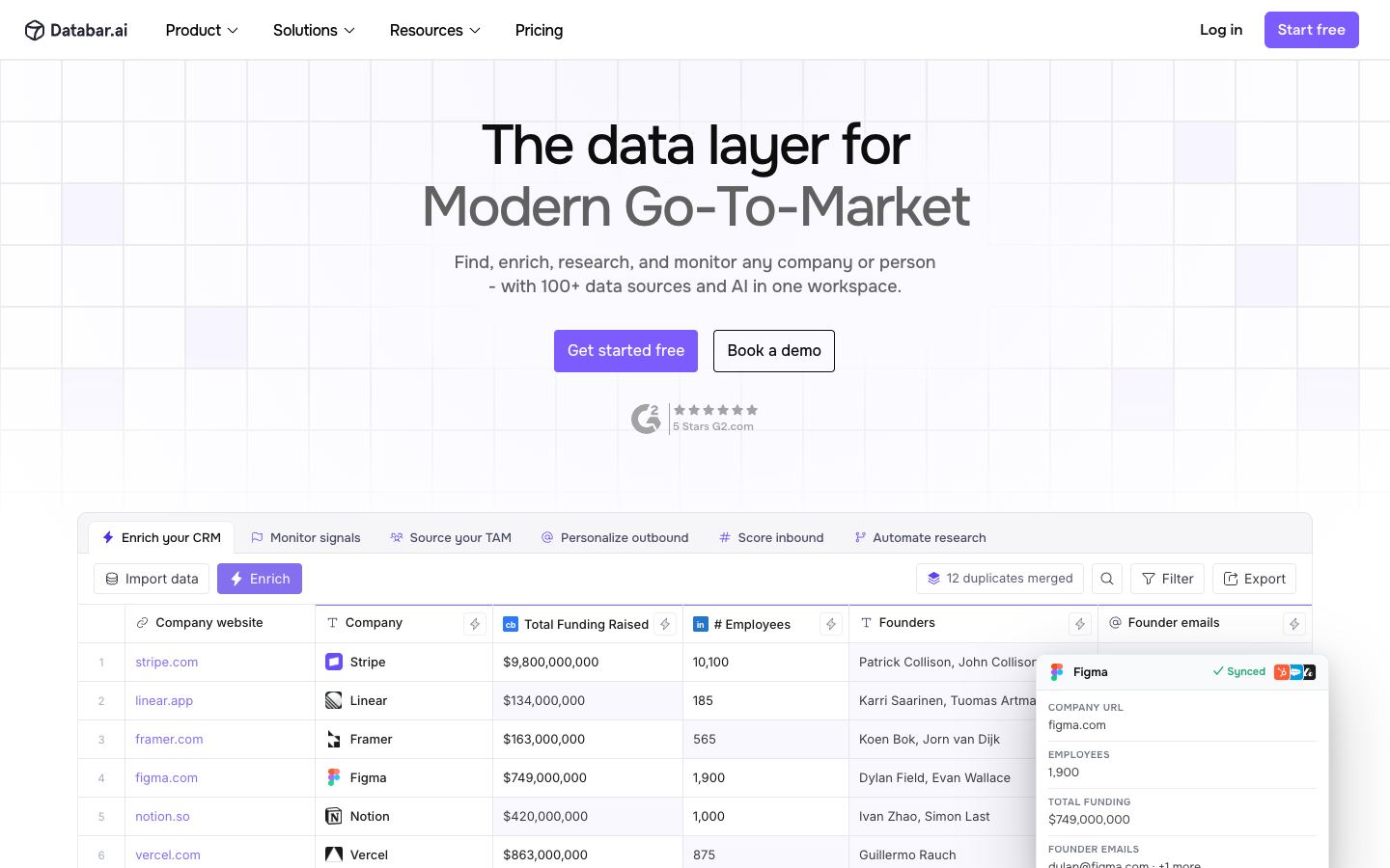 Databar.ai website