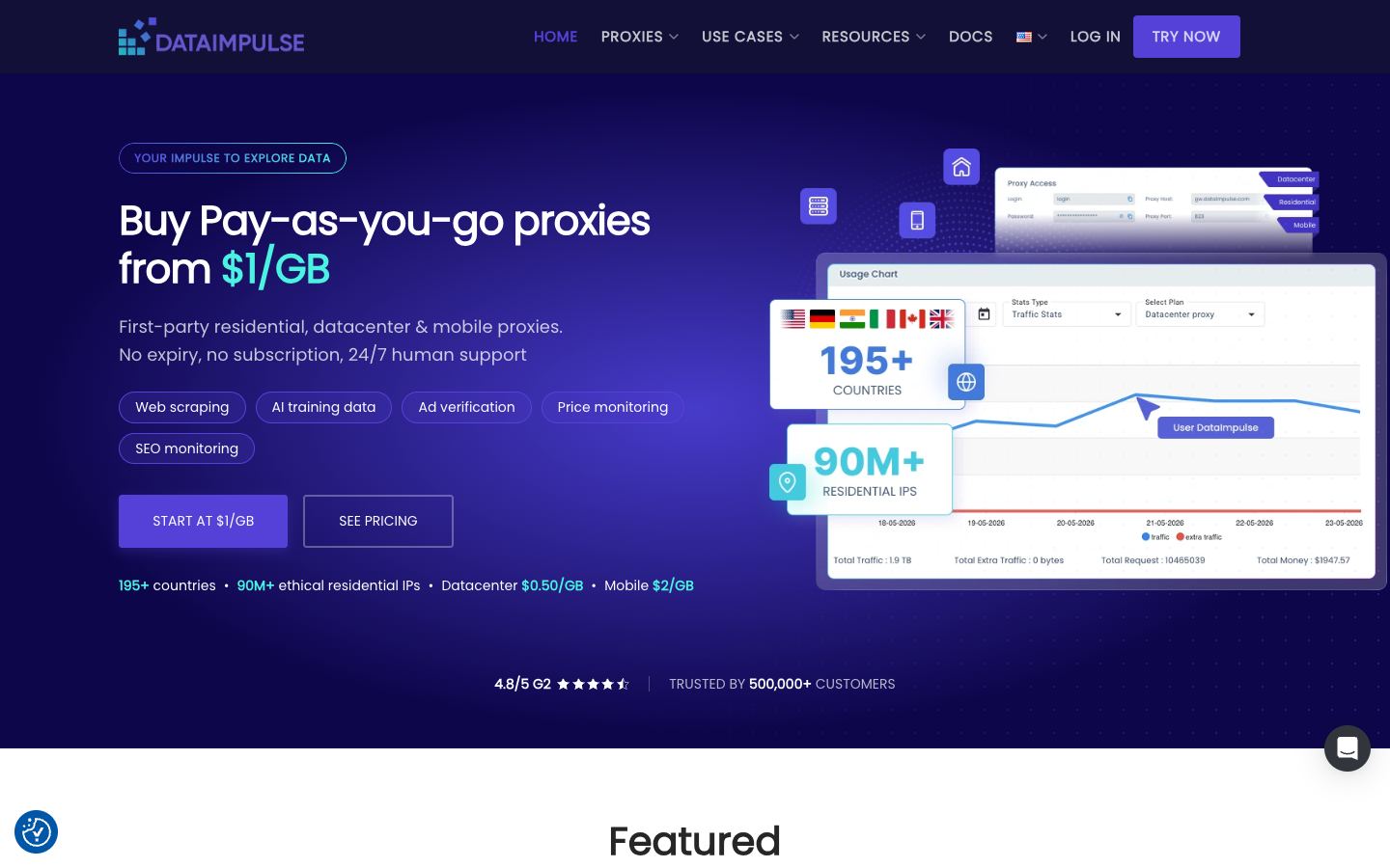 DataImpulse website