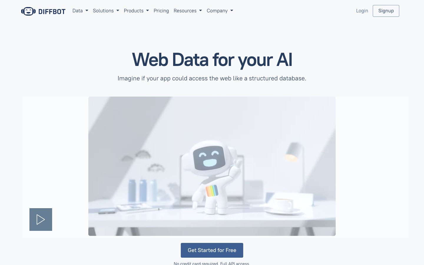 Diffbot website