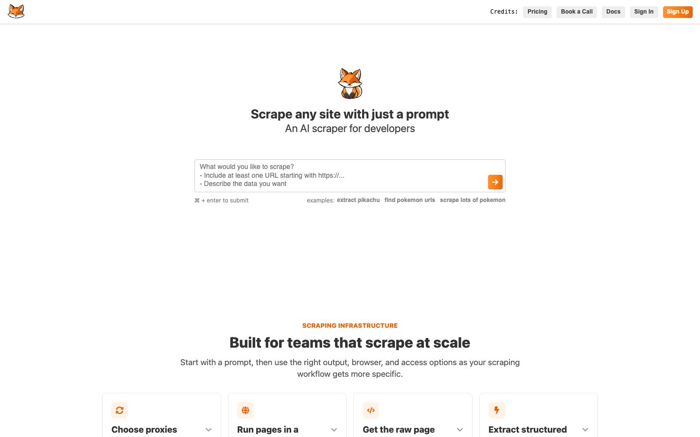 FetchFox website