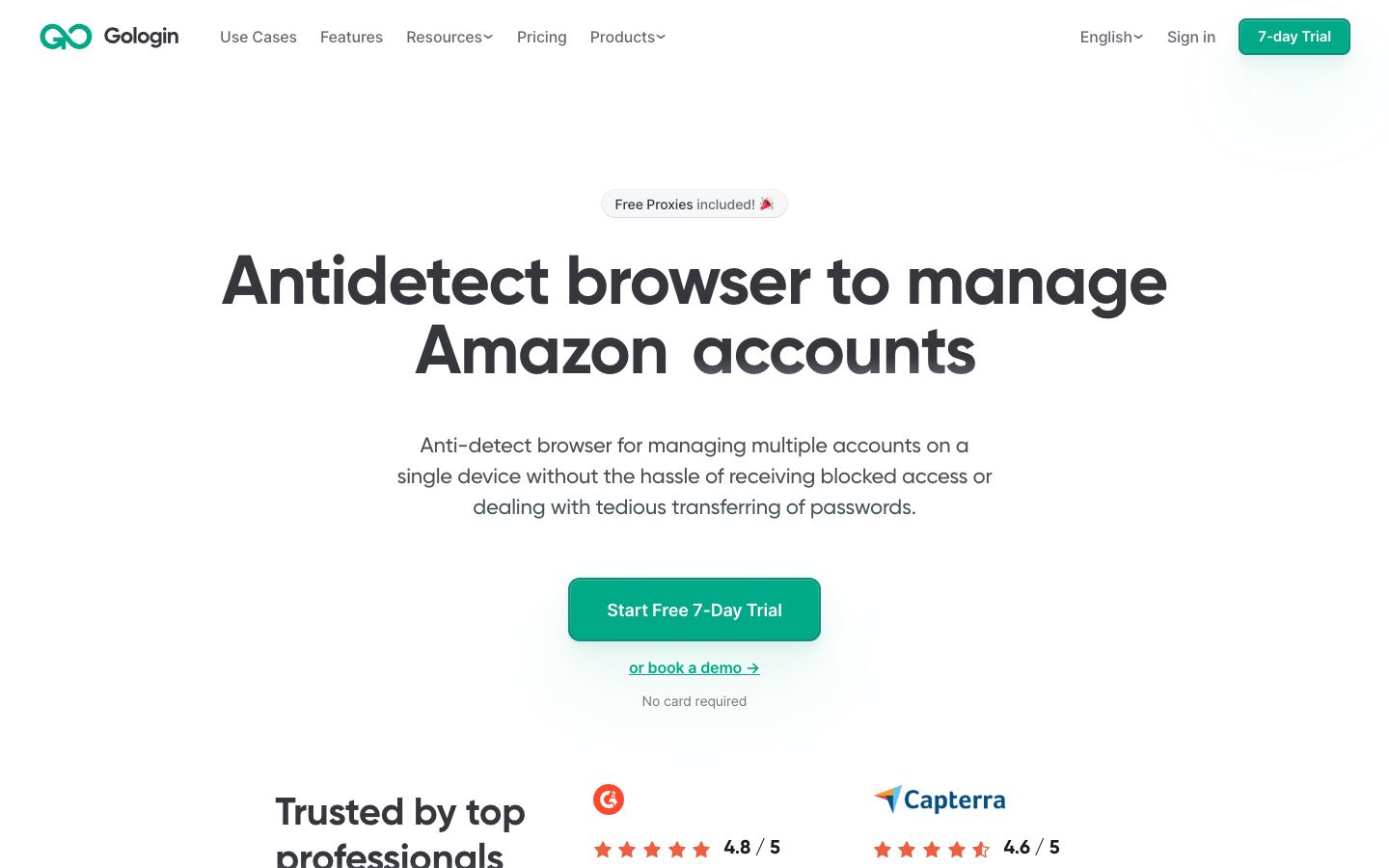 GoLogin website