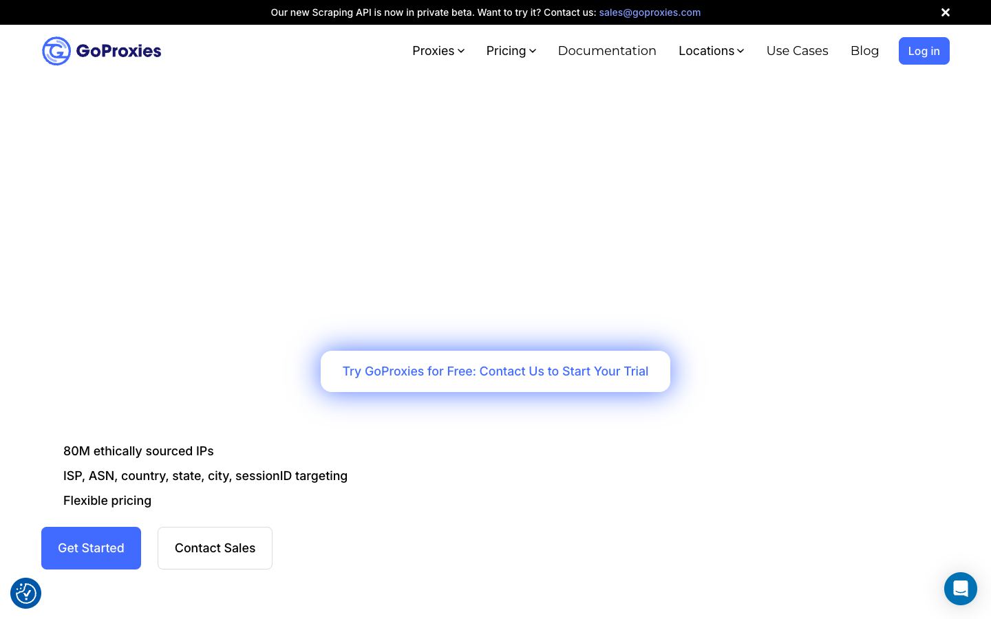 GoProxies website