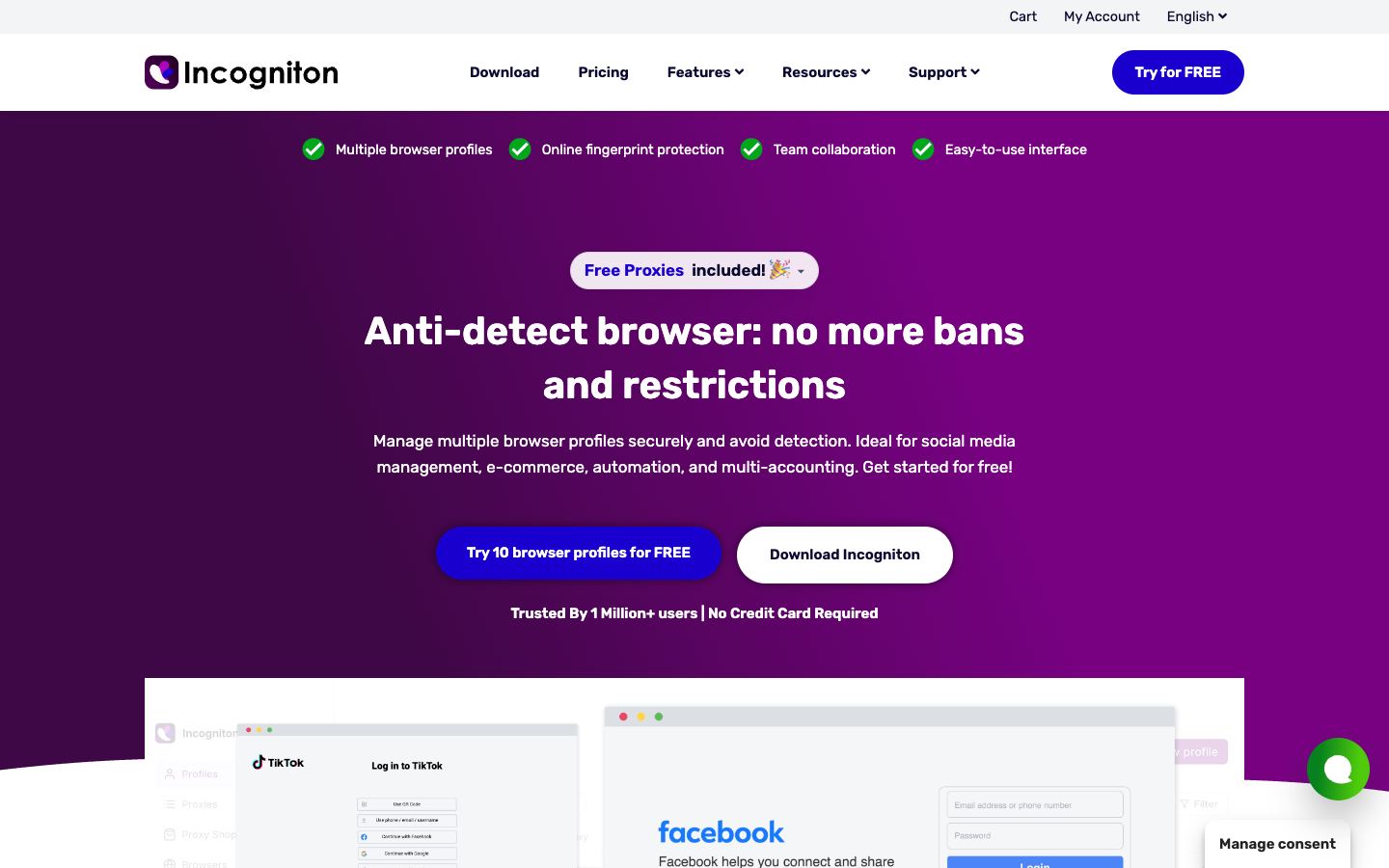 Incogniton website