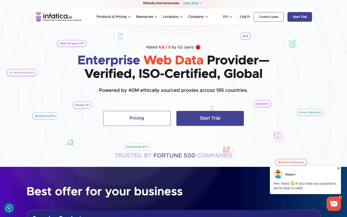 Infatica website