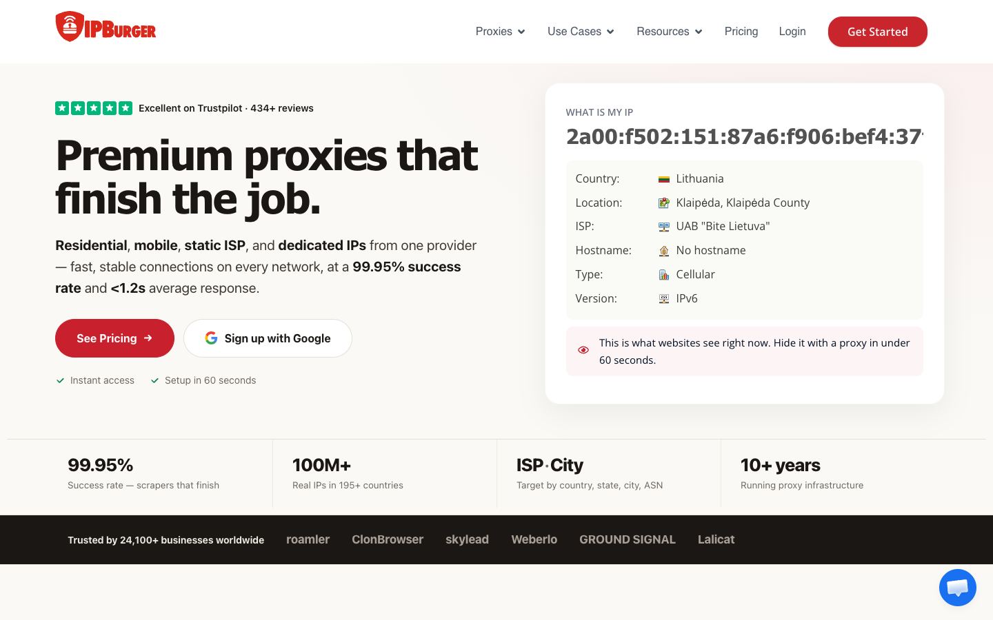IPBurger website