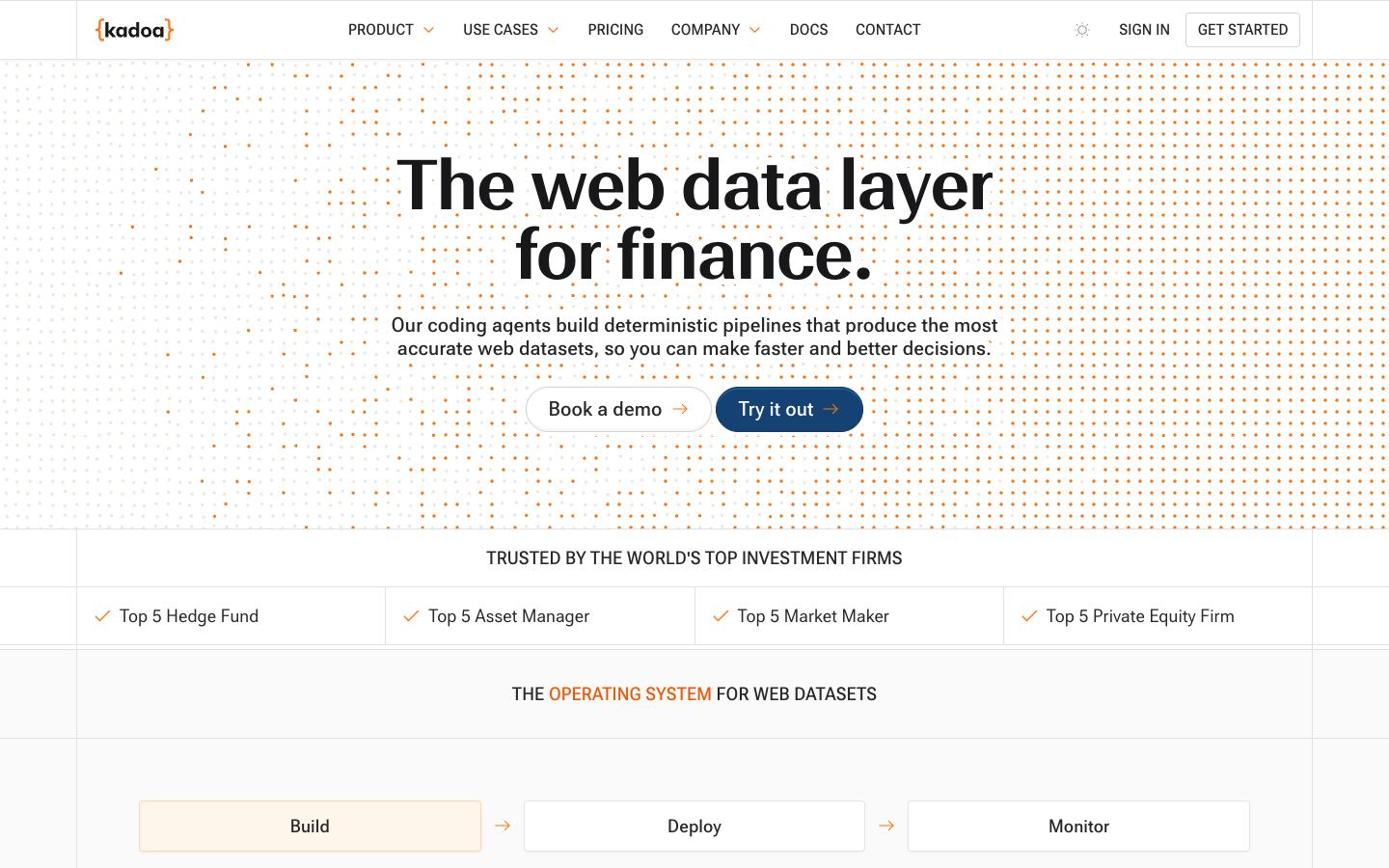 Kadoa website