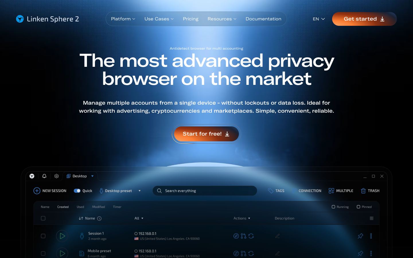 Linken Sphere website