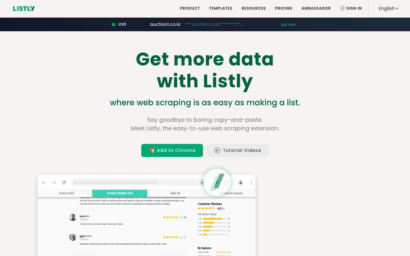 Listly website