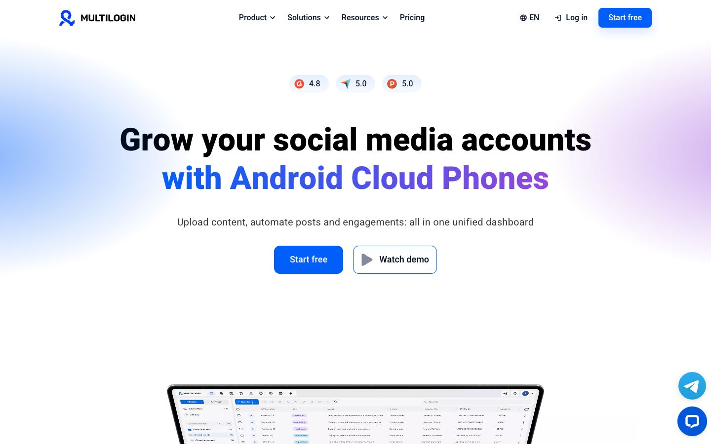 Multilogin website
