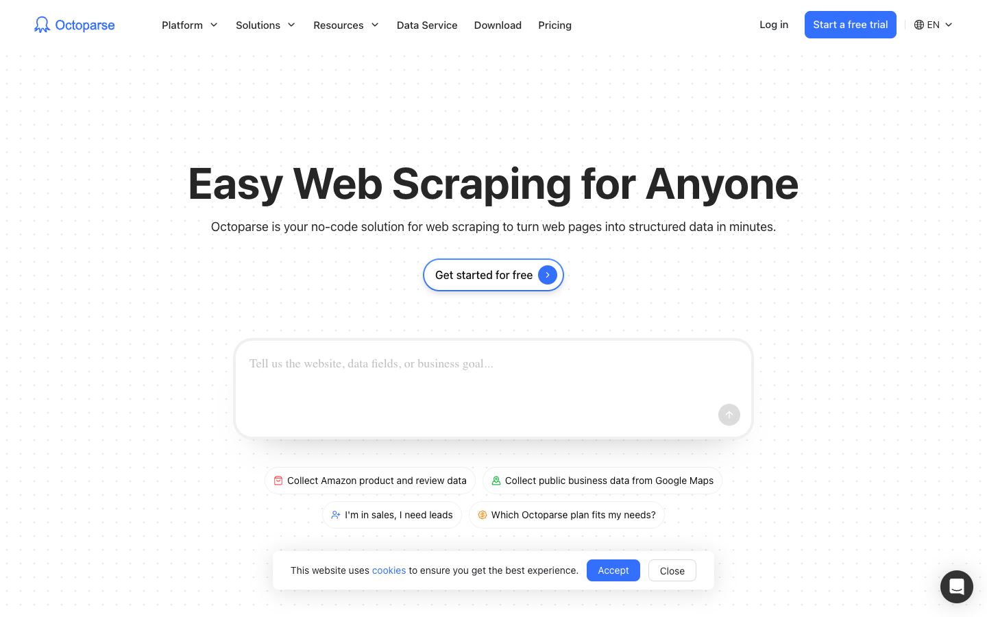 Octoparse website