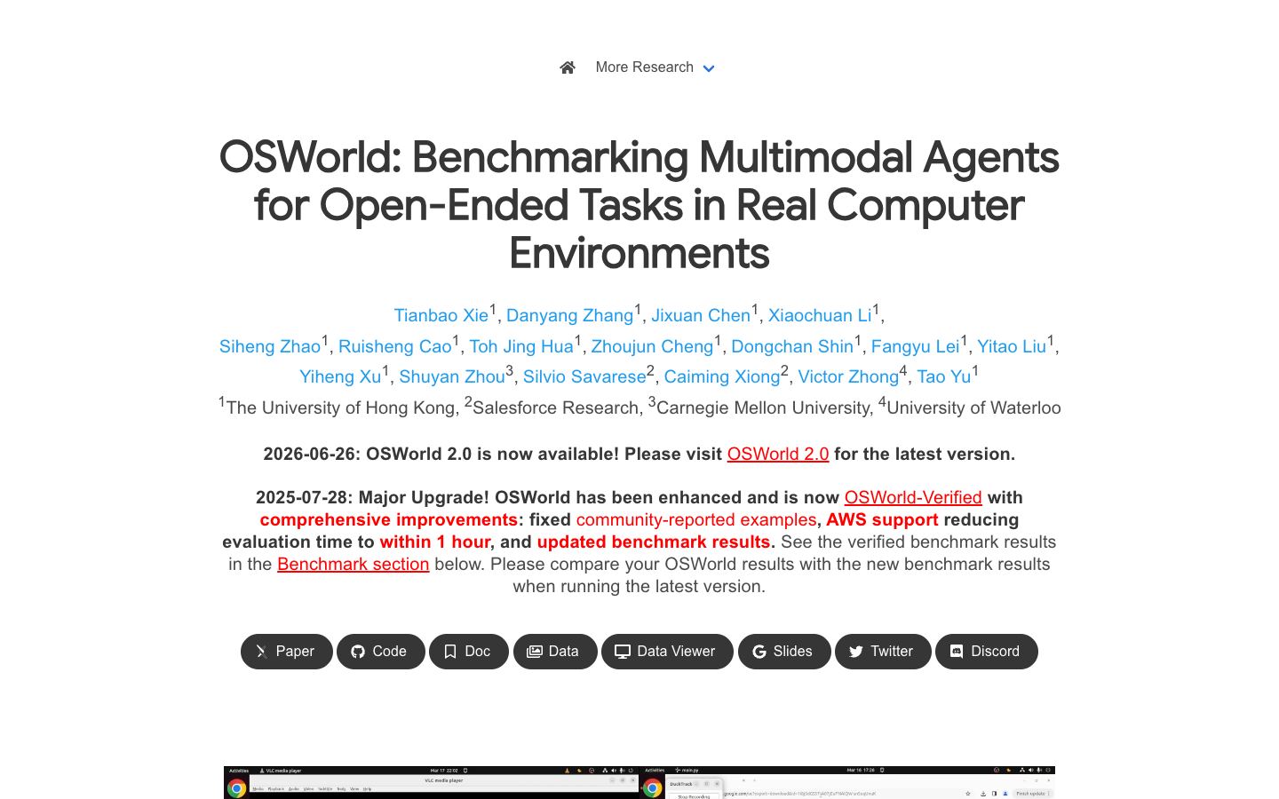 OSWorld website