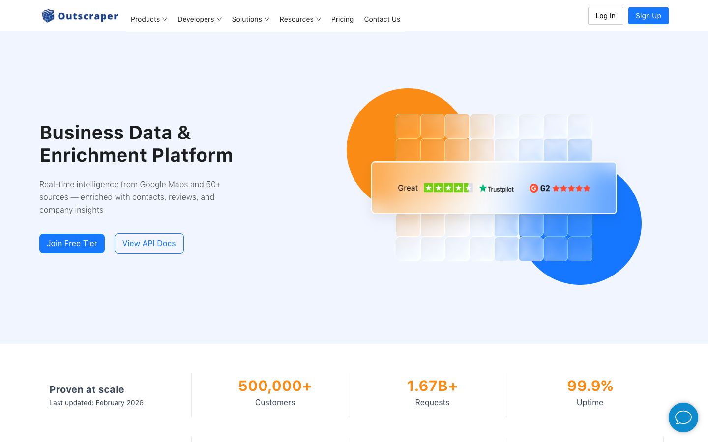 Outscraper website