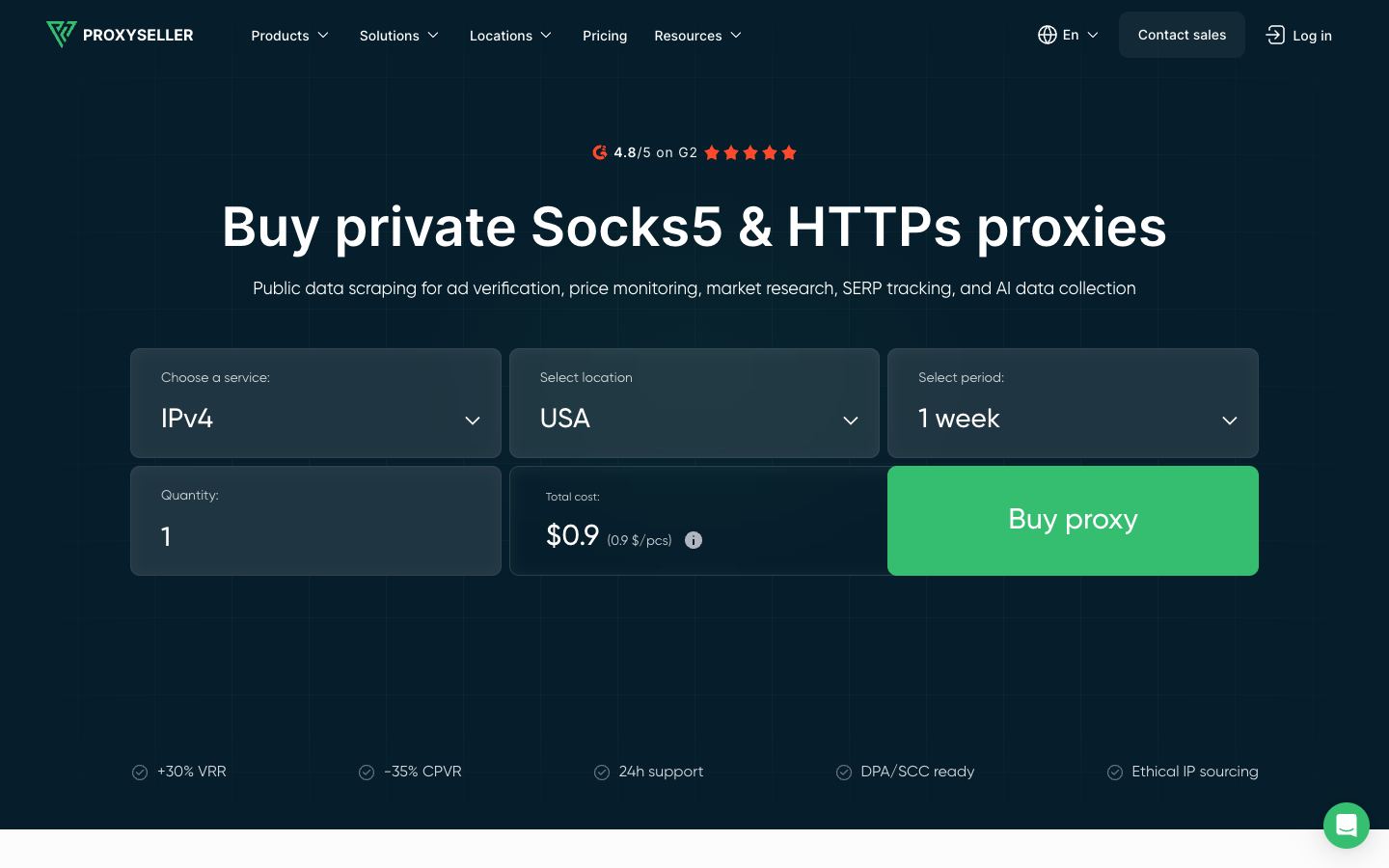 Proxy-Seller website