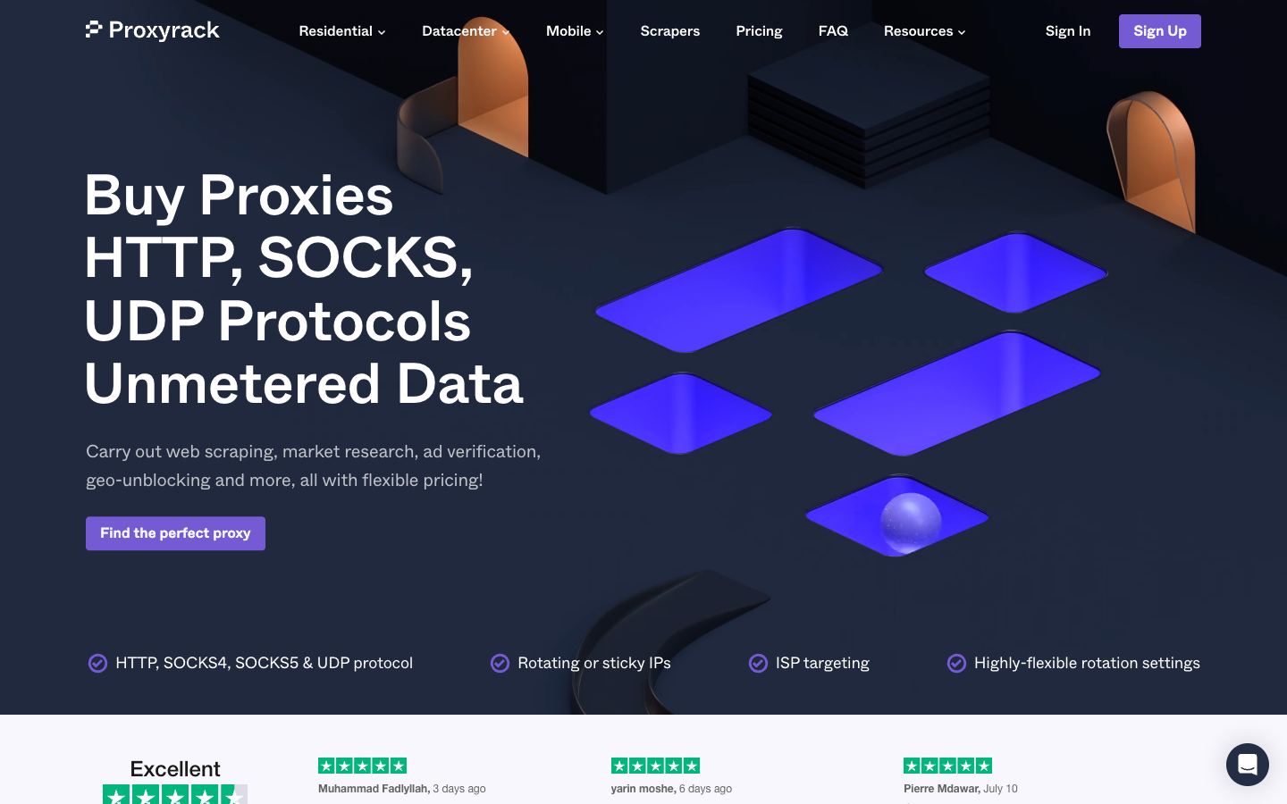 ProxyRack website