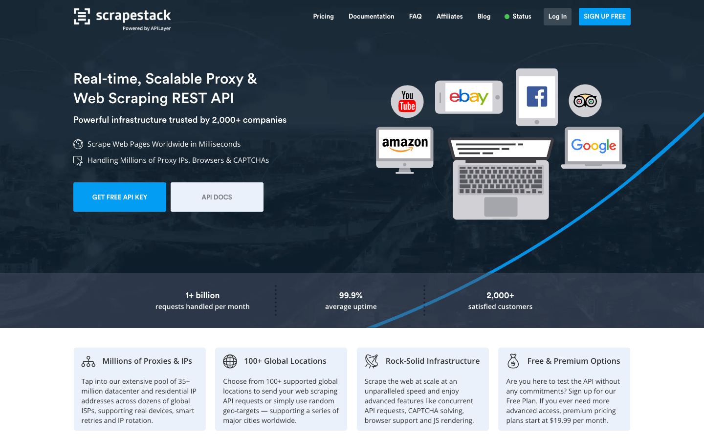 Scrapestack website