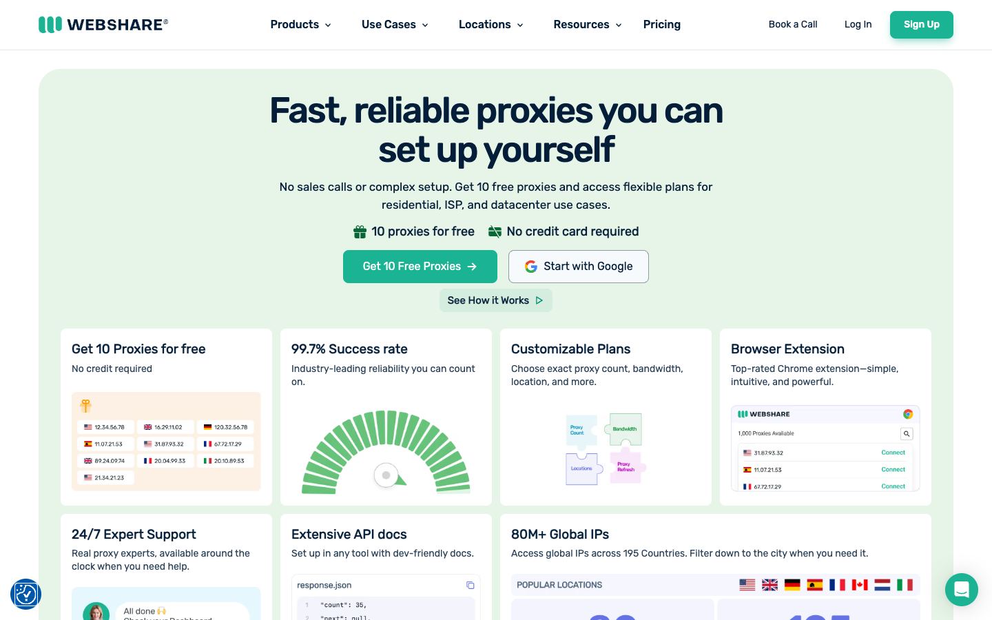 Webshare website