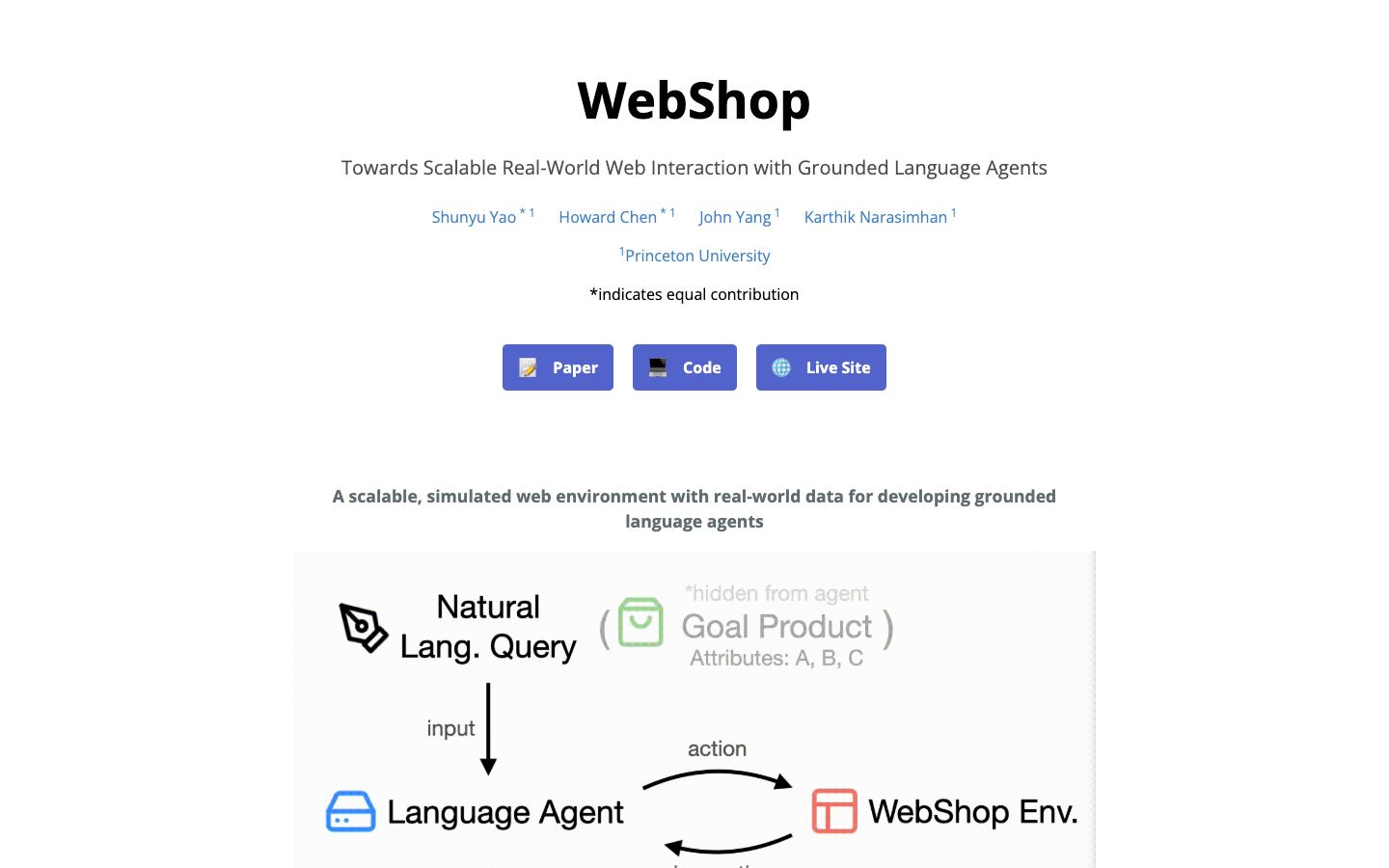 WebShop website